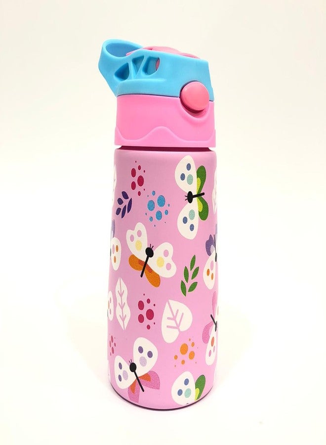 سبيديكس زجاجة ماء للأطفال من الفولاذ المقاوم للصدأ المعزولة من Speedex Insta، زجاجة شرب ساخنة وباردة معزولة بتفريغ الهواء للأولاد والبنات | تصميم مانع للتسرب وخالٍ من مادة BPA، سعة 330 مل (INSTA-PRINTED-IN3303) - Image 2